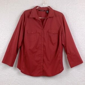 Zac & Rachel Women’s Size 2X Button Down Shirt.